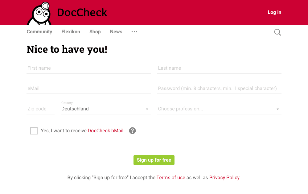 User Registration